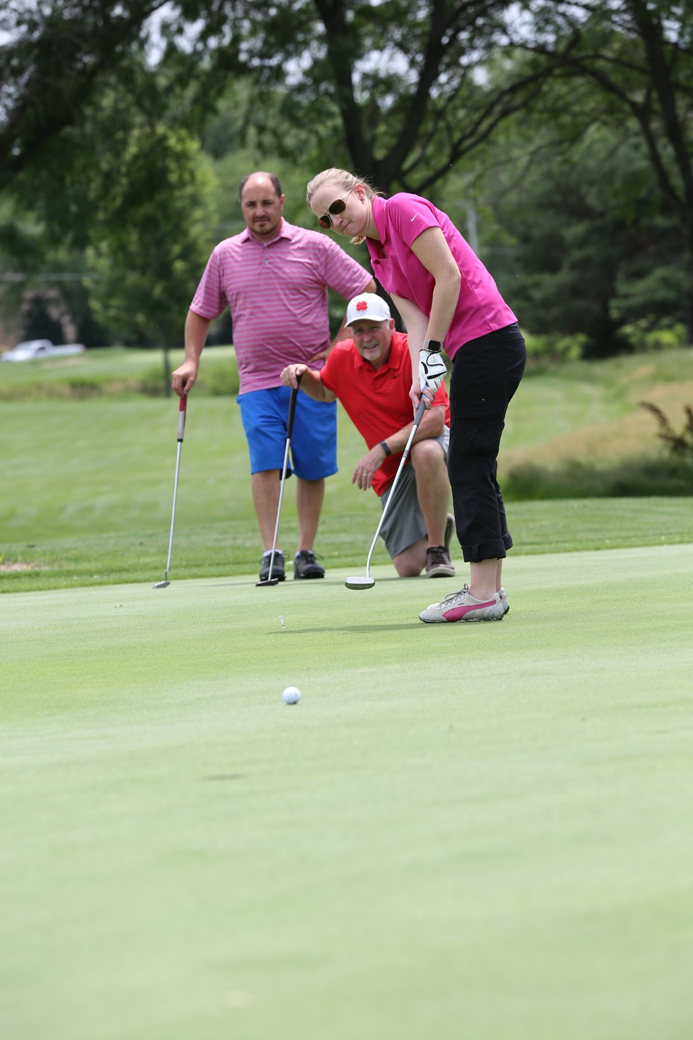 Business_on_the_green_3 golfers at business on the green