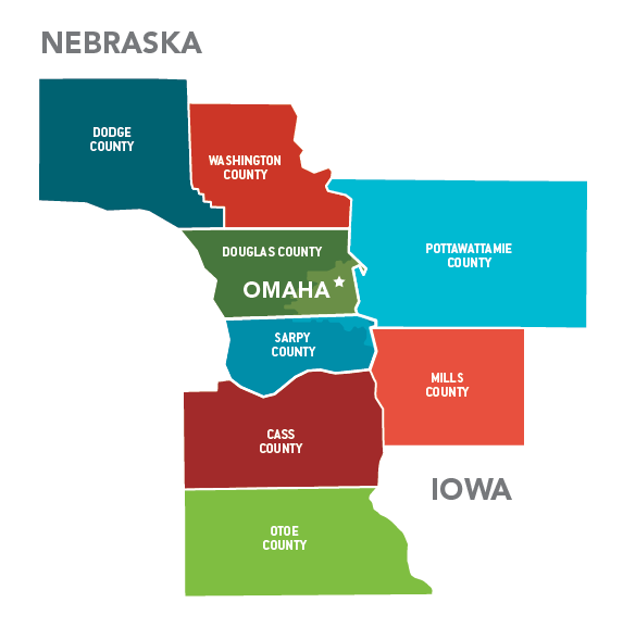 7 county map