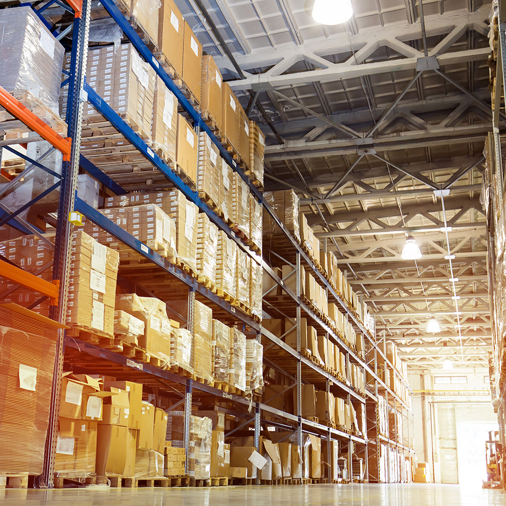 Interior of a modern warehouse