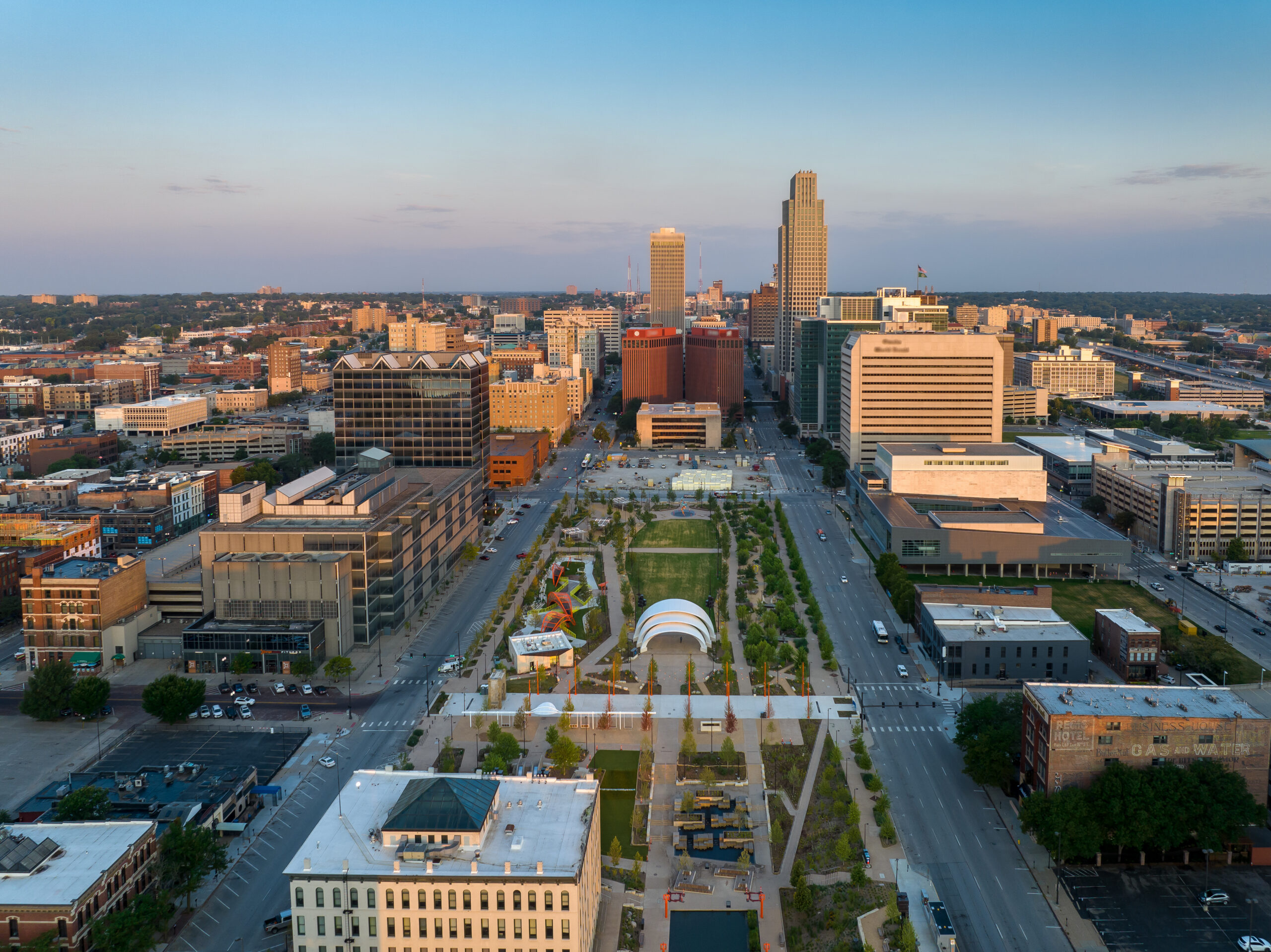 Downtown Omaha Gene Leahy Mall Summer